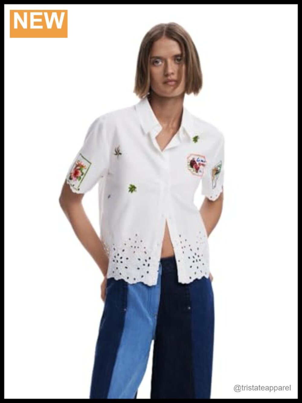 Women's Cotton Multicolor Floral Long Sleeve Button Down Shirt Regular Fit
